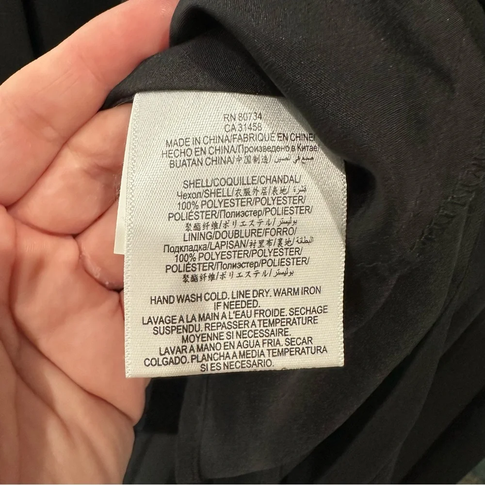 BCBGeneration Black Elegant Pleated Evening Gown Maxi Full Length Size 0 - Picture 10 of 13